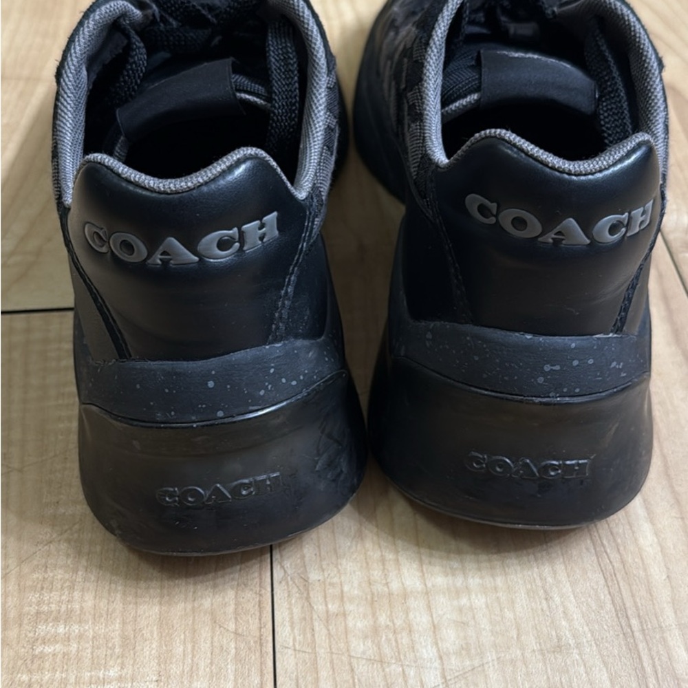 Coach Men's Charcoal and Black Sneakers